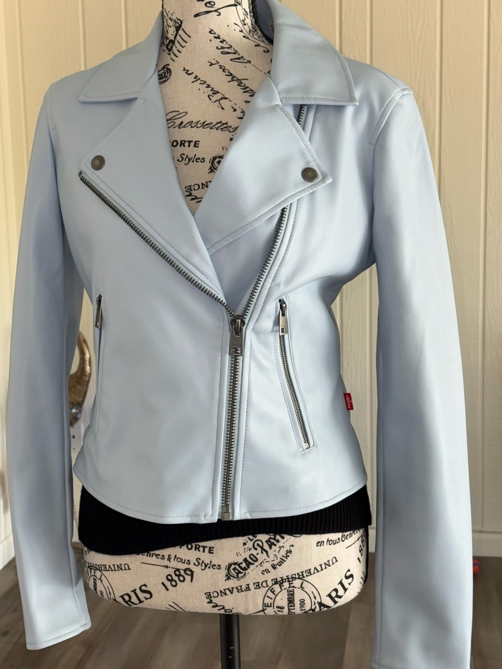 Levi's Light Blue Women's Moto Jacket